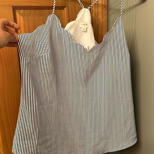J crew scallop neck tank top